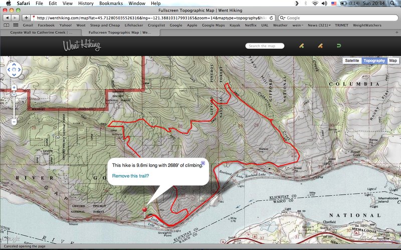 trail route
